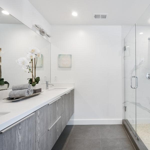 Professionally cleaned bathroom by Diamond Cleaning in Natick, MA.